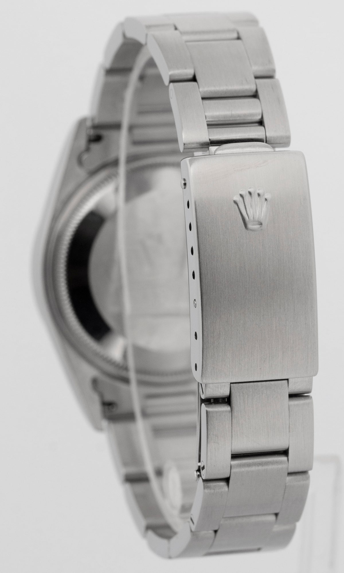 1997 Rolex Air-King 14000 Dominos Silver Stainless Steel 34mm Watch Box Papers
