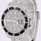 VINTAGE Rolex Submariner Date Stainless Steel Black 40mm 16610 Watch