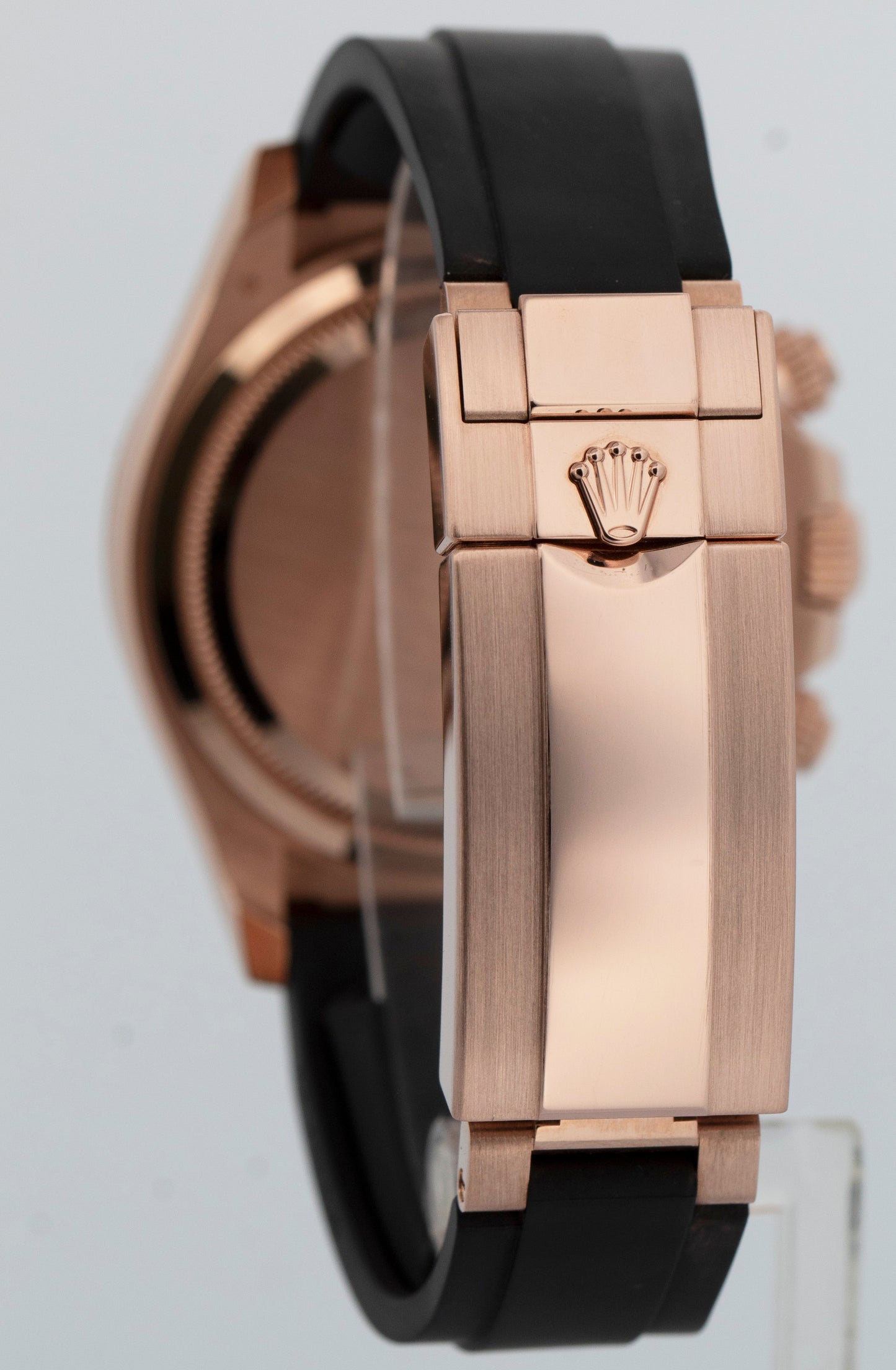 2025 PAPERS Rolex Daytona 18K Rose Gold Black SUNDUST Oysterflex 126515 LN BOX