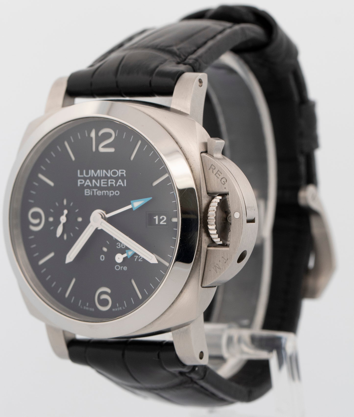 2025 Panerai Luminor BiTempo Power Reserve PAM01360 Black Steel 44mm Box Papers