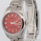 2021 PAPERS Rolex Oyster Perpetual CORAL RED Steel 31mm 277200 Watch BOX
