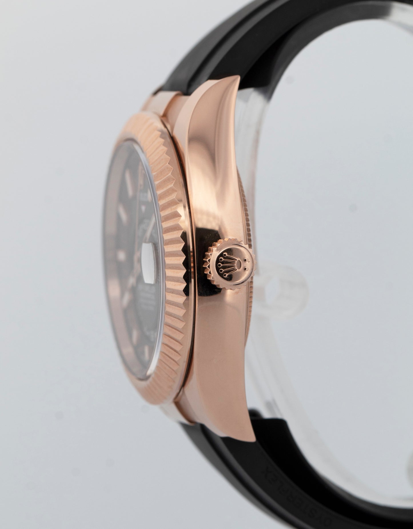 PAPERS Rolex Sky-Dweller 336235 Chocolate Oysterflex 18K Rose Gold Watch BOX