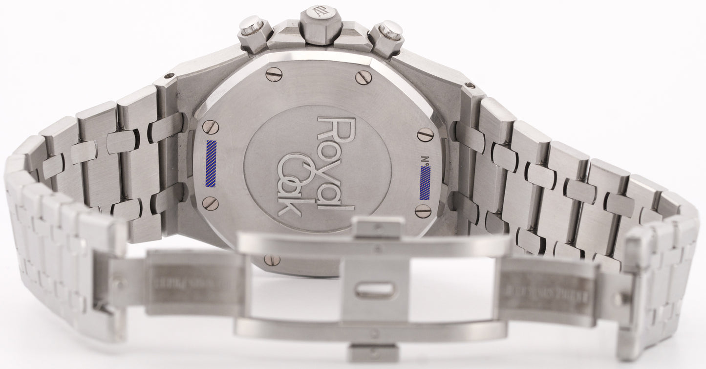 Audemars Piguet Royal Oak 41mm BLACK Chronograph Stainless Steel Watch 26320ST