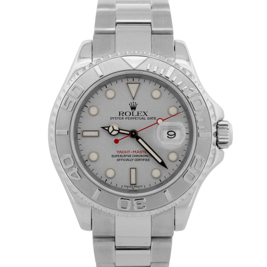 Rolex Yacht-Master 16622 Platinum Stainless Steel Oyster 40mm Dive Watch