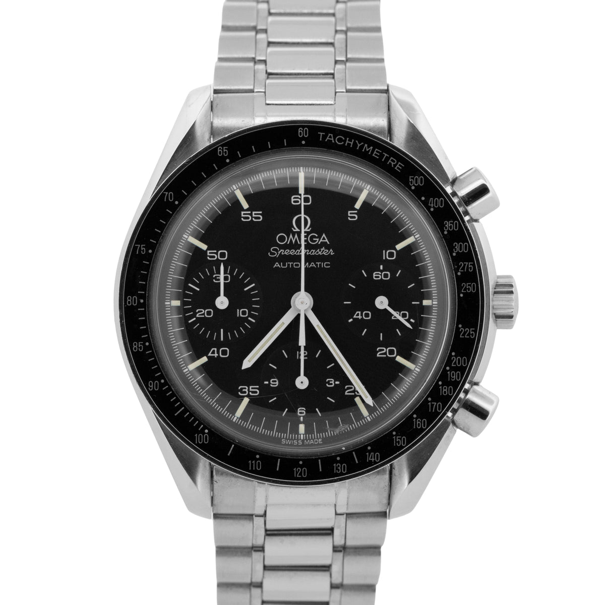 Omega Speedmaster Reduced 3510.50.00 Black Stainless Steel 3510.50 39mm Watch
