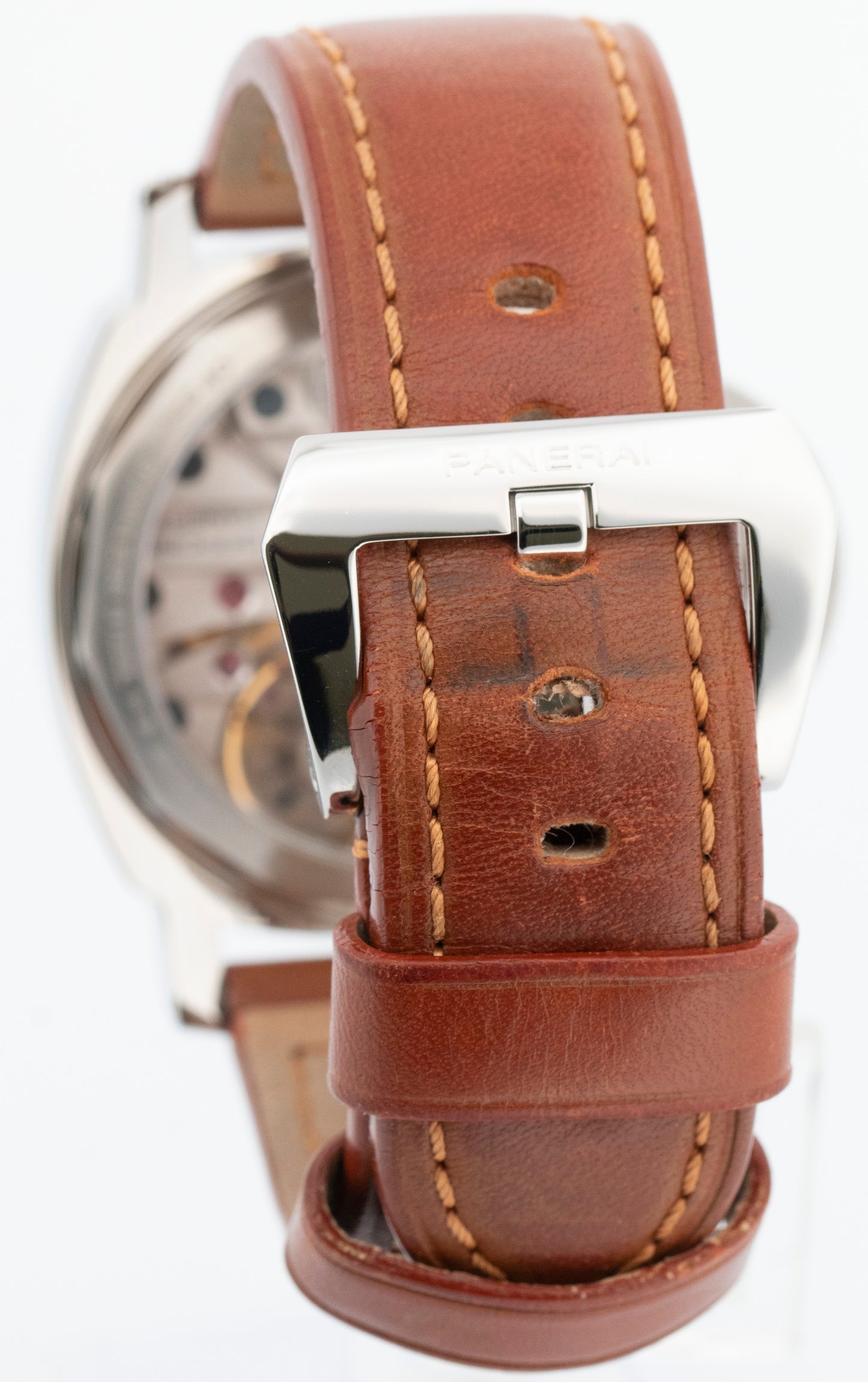Panerai PAM 113 Luminor Marina White Stainless Steel Manual Watch 44mm PAM00113