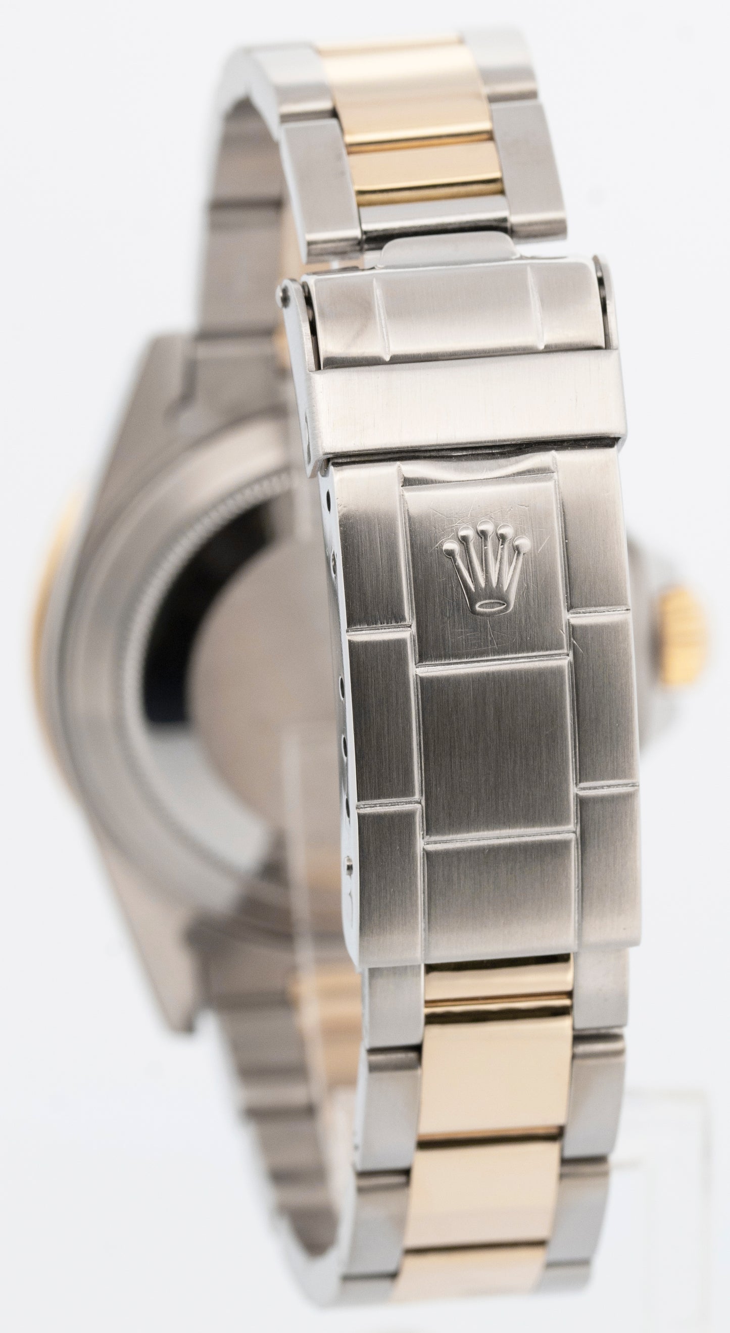 Rolex Submariner Date 18K Yellow Gold Black Stainless Steel 40mm 16803 Watch