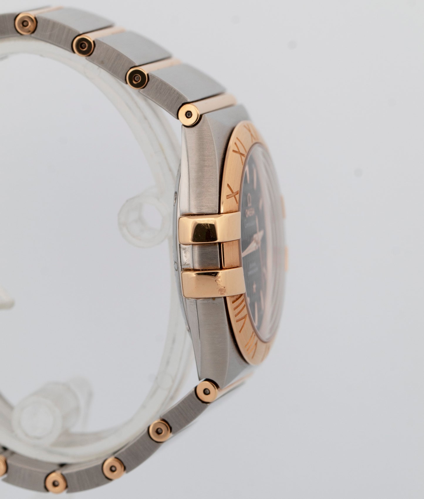 Omega Constellation BLACK Rose Gold Two-Tone 35mm 123.20.35.20.01.001 Watch BOX