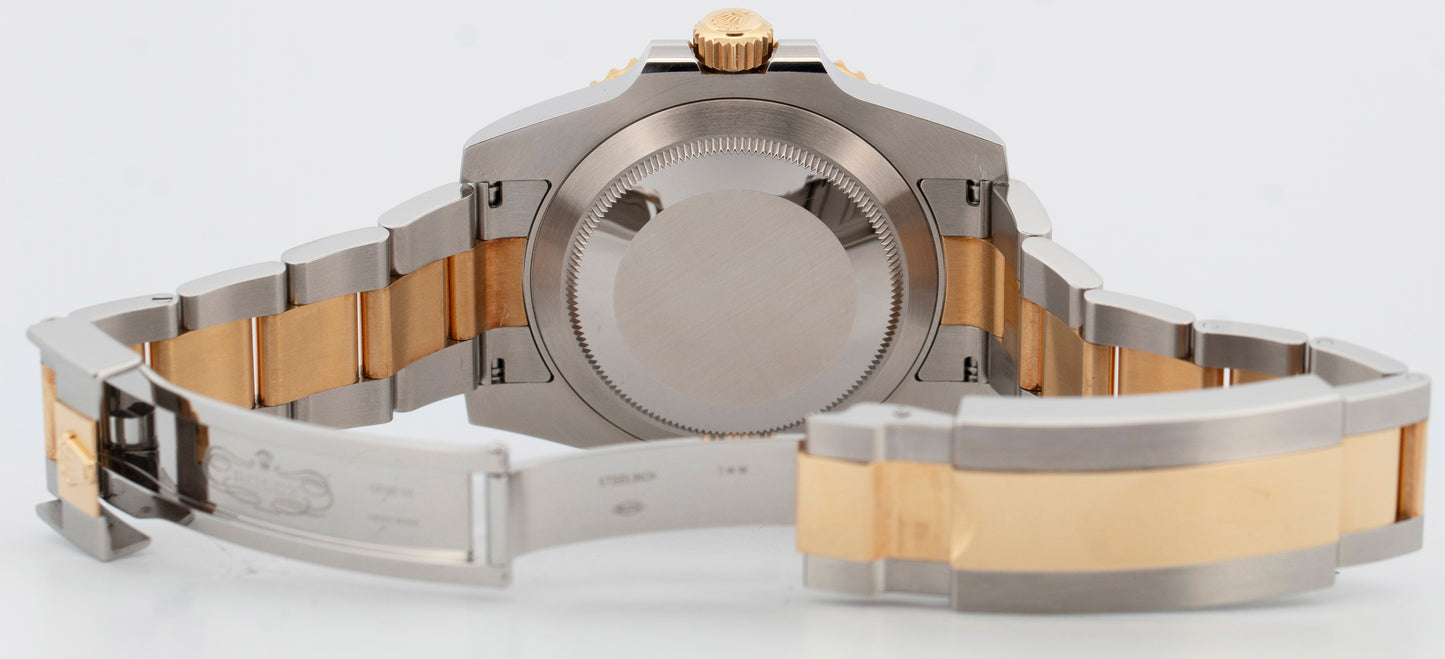 2018 PAPERS Rolex Submariner Date BLUE Two-Tone 18K Steel 40mm 116613 LB BOX