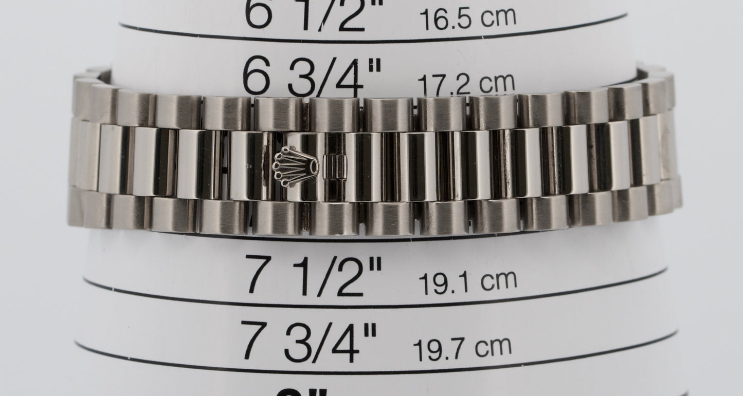 2020 RSC Rolex Day-Date President 36mm BLUE 18K White Gold 118239 Watch BOX