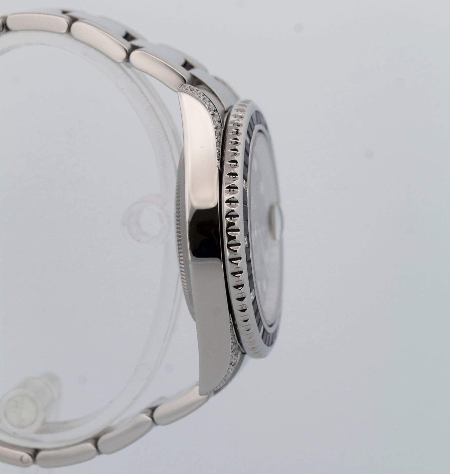 Rolex Submariner Date BLUE DIAMOND SAPPHIRE Stainless Steel Watch 40mm 116610