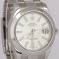 MINT Rolex DateJust II SILVER Stainless Steel Smooth Oyster 41mm Watch 116334