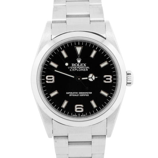 MINT Rolex Explorer I 36mm 14270 Stainless Steel Oyster 3-6-9 Automatic Watch