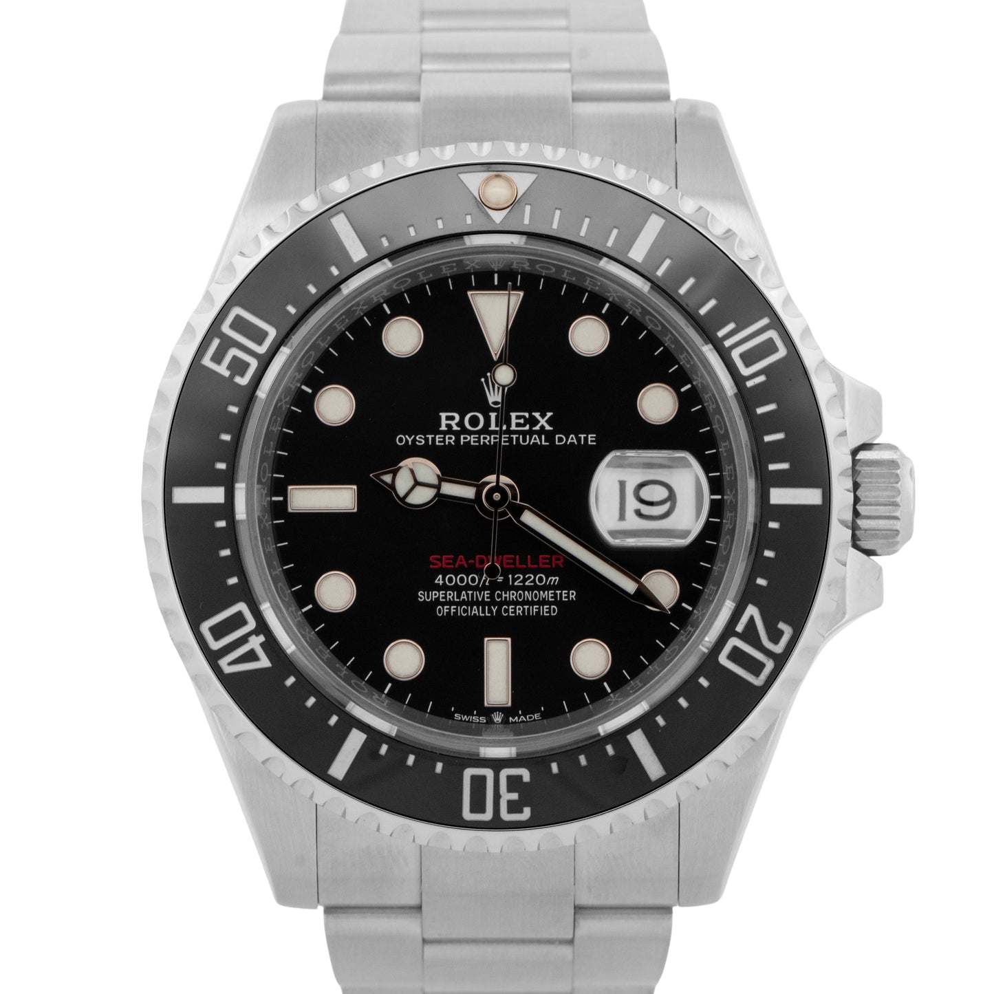 PAPERS Rolex Sea-Dweller 50th-Anniversary BLACK Red 43mm Steel 126600 Watch BOX