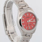 2021 PAPERS Rolex Oyster Perpetual CORAL RED Steel 31mm 277200 Watch BOX