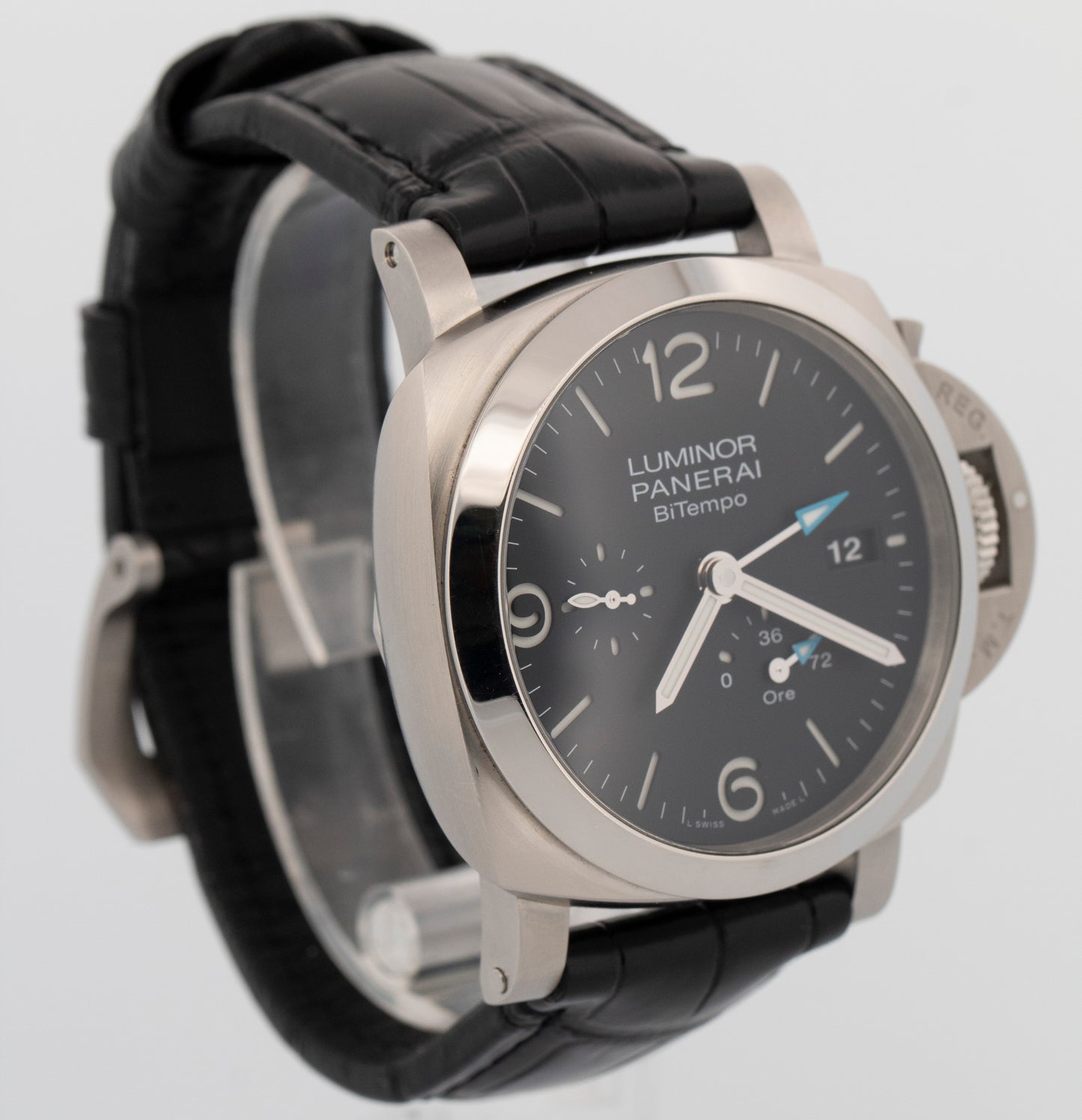 2025 Panerai Luminor BiTempo Power Reserve PAM01360 Black Steel 44mm Box Papers