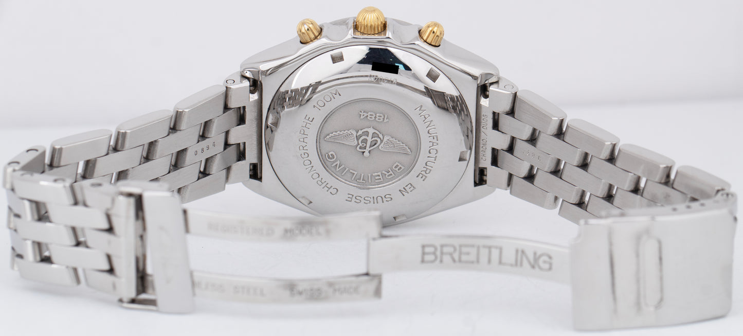 Breitling Chronomat Gray Two-Tone 39mm Gold Stainless Steel Watch B13048