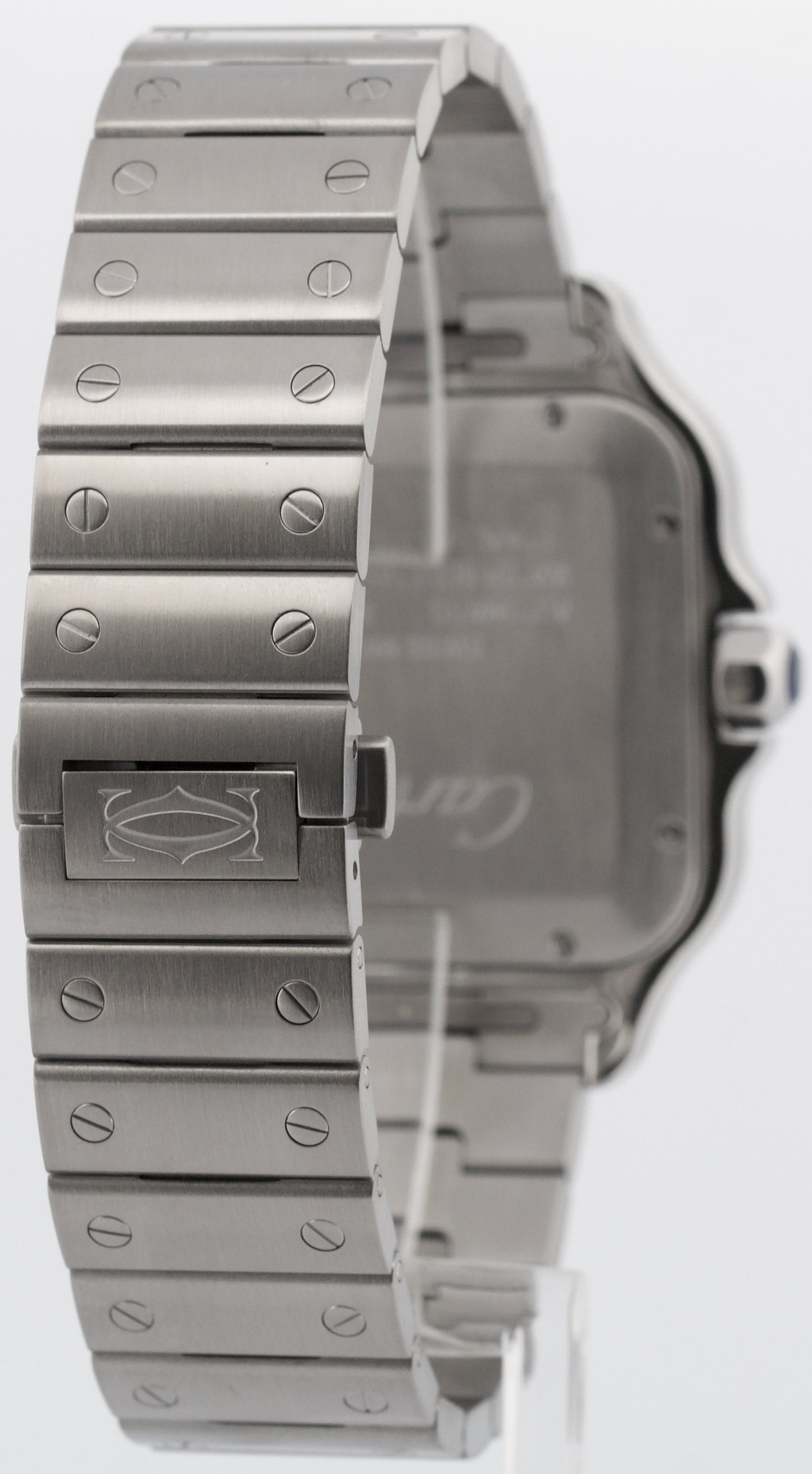 Cartier Santos 39.8mm WHITE ROMAN Automatic Stainless Steel 4072 WSSA0018 Watch