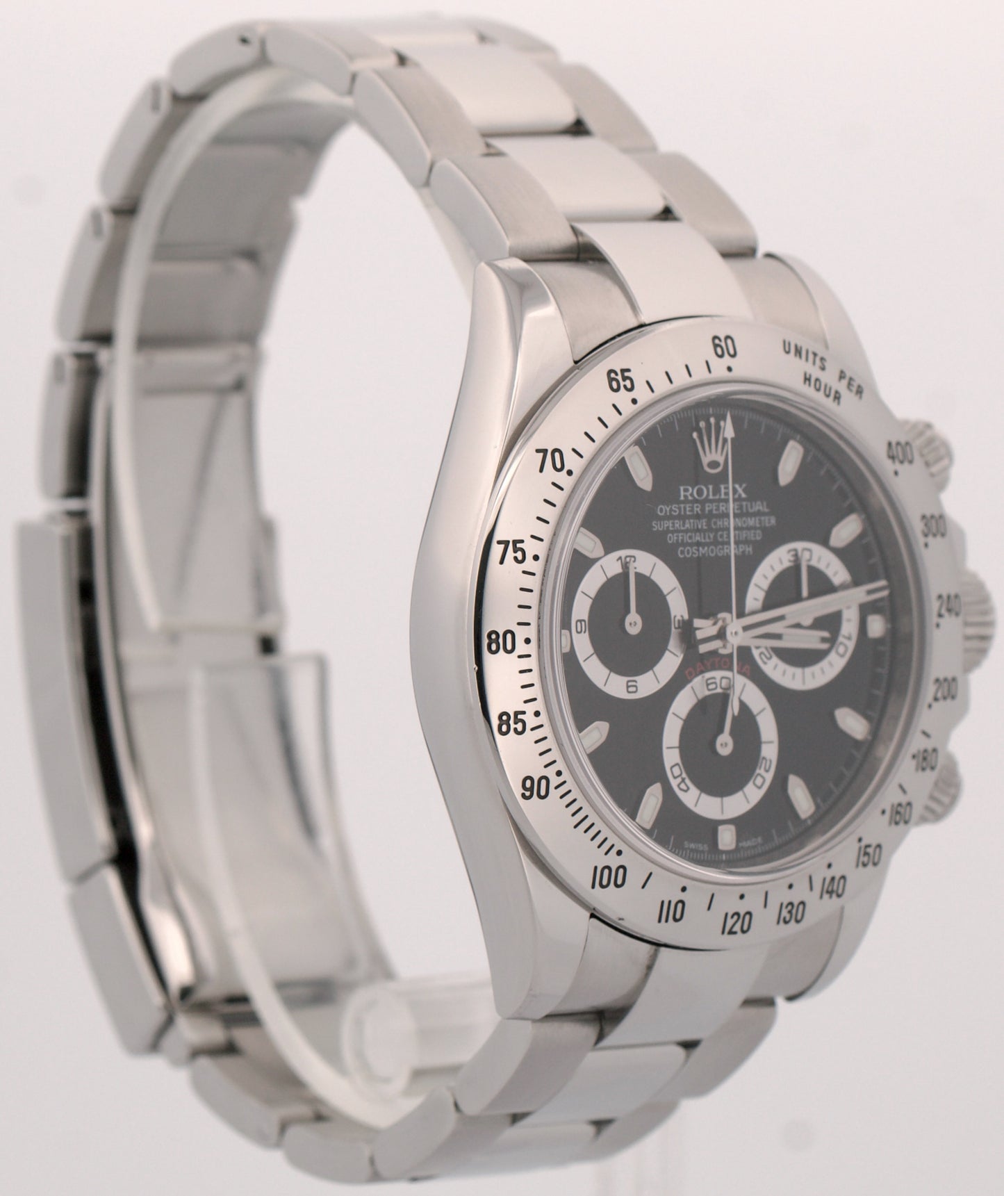 Rolex Daytona Cosmograph BLACK Stainless Steel RANDOM SERIAL 40mm 116520 Watch