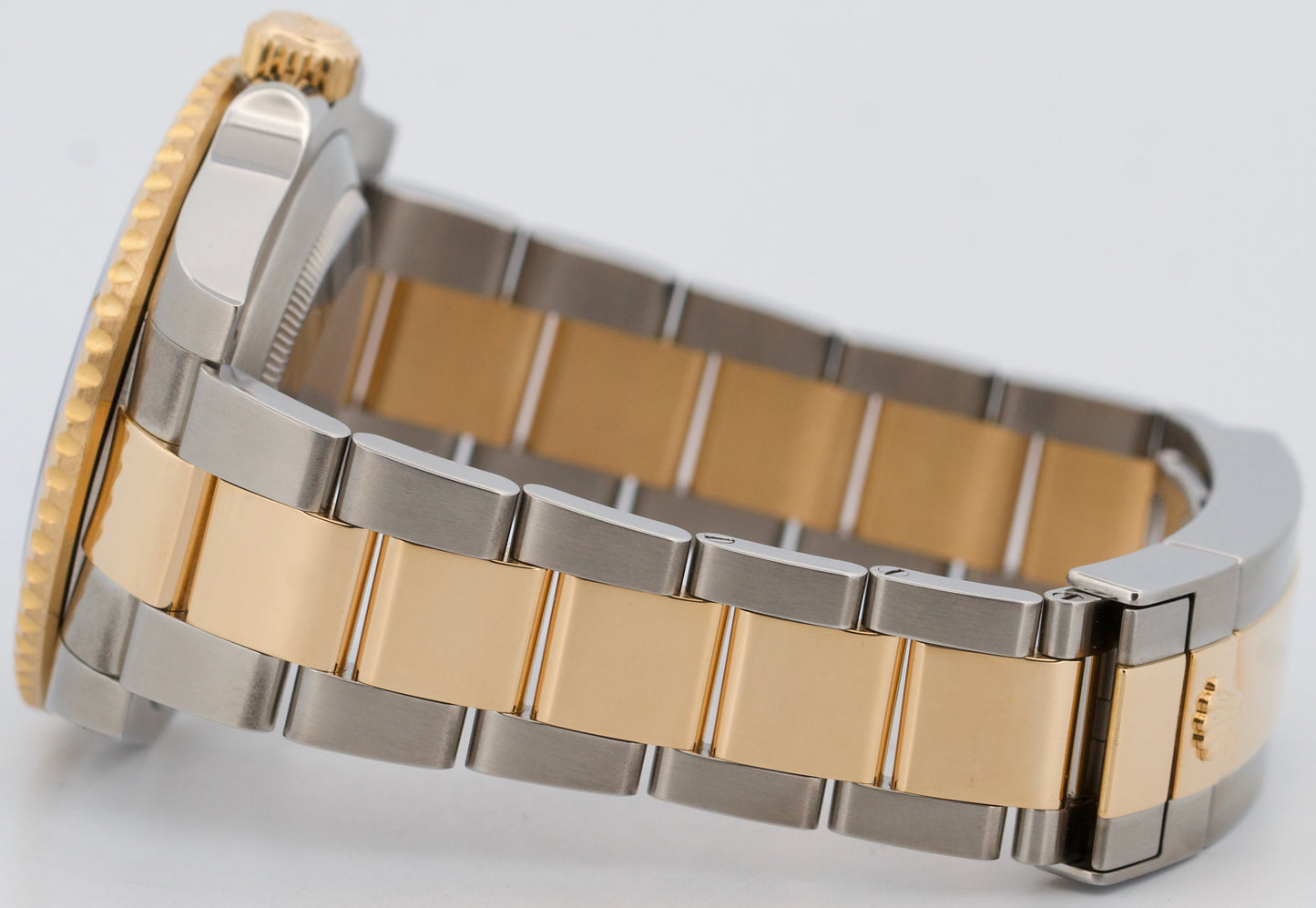 Rolex Submariner Date 18K Yellow Gold Steel BLUE Ceramic 40mm 116613 LB Watch