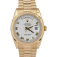 MINT Rolex Day-Date President White Roman 18K Yellow Gold 36mm Watch 118238