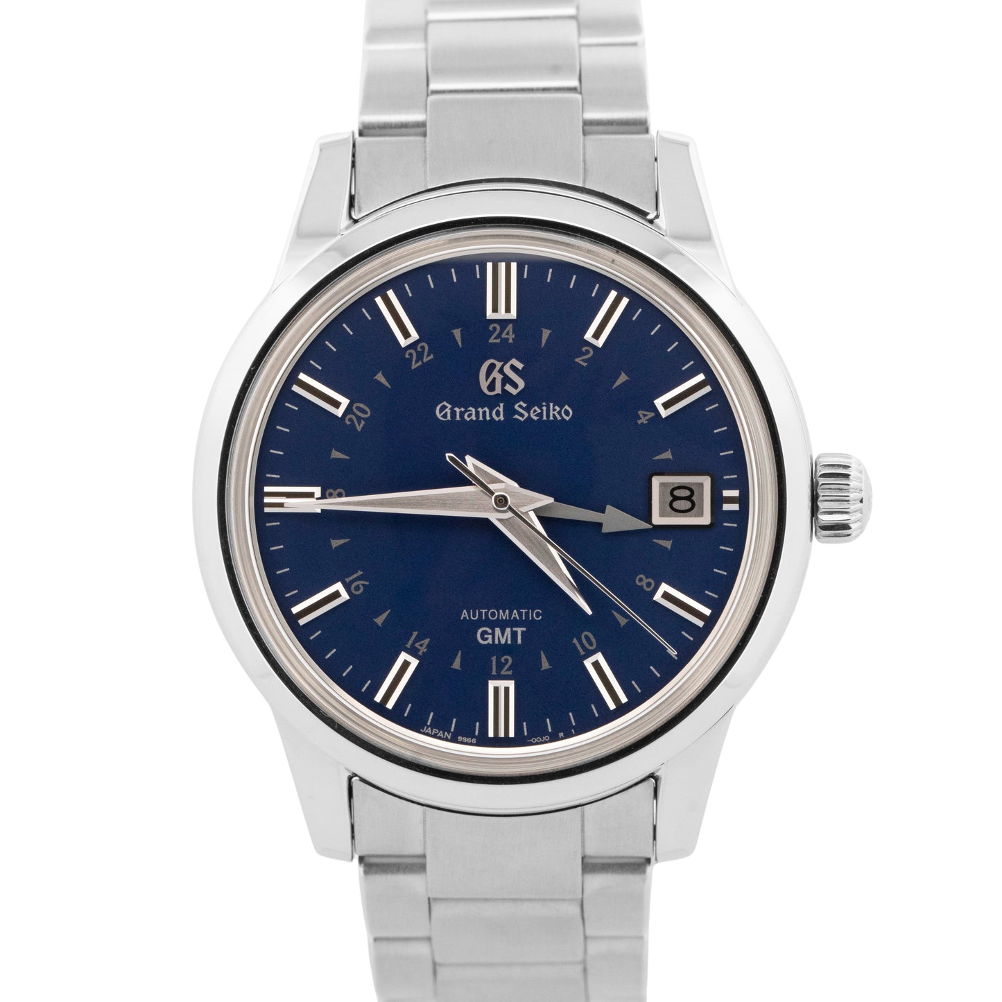 MINT PAPERS Grand Seiko Sport GMT 39.5mm Blue HODINKEE Steel Watch SBGM239 BOX