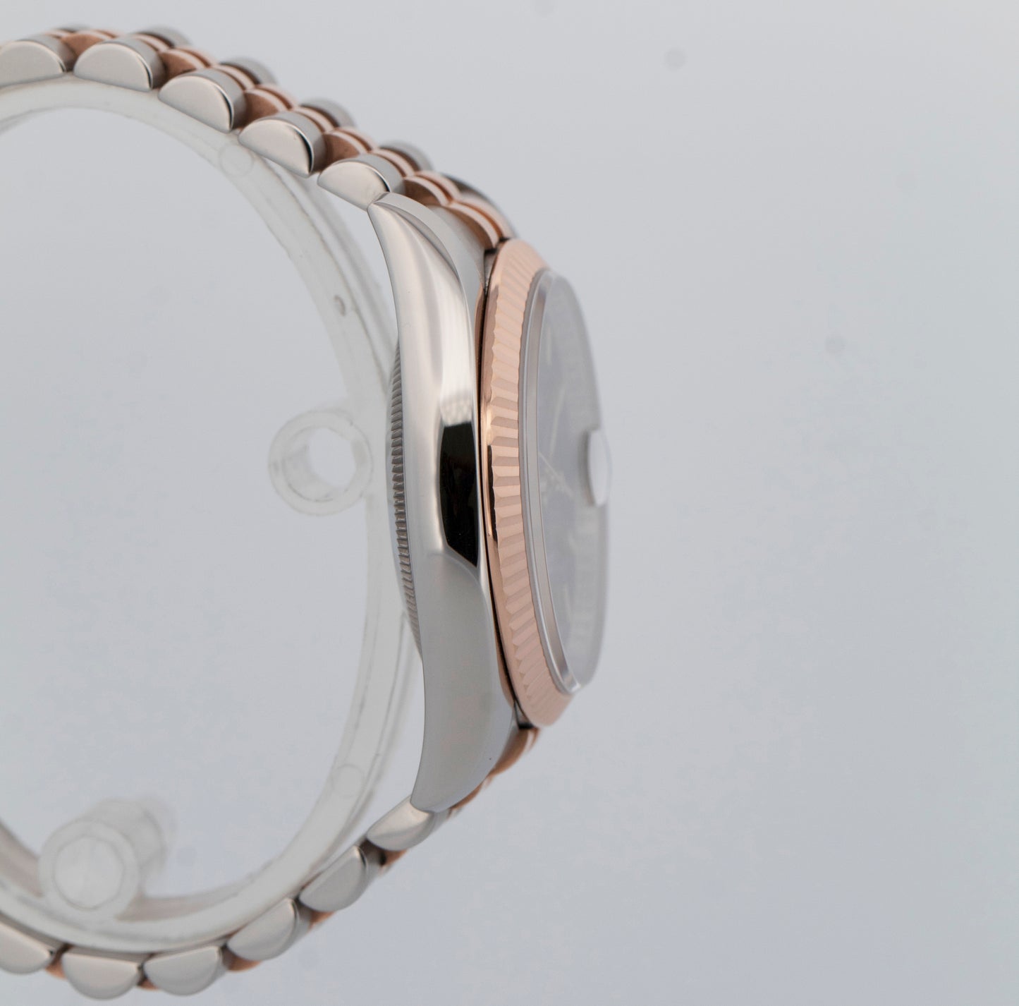 Rolex DateJust 36mm BLUE Two-Tone 18K Rose Gold Steel Jubilee 116231 Watch