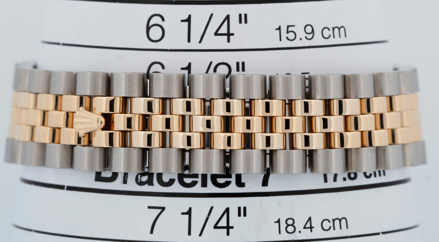 MINT PAPERS Rolex DateJust 36mm Champagne DIAMOND Two-Tone Gold Watch 116243 BOX