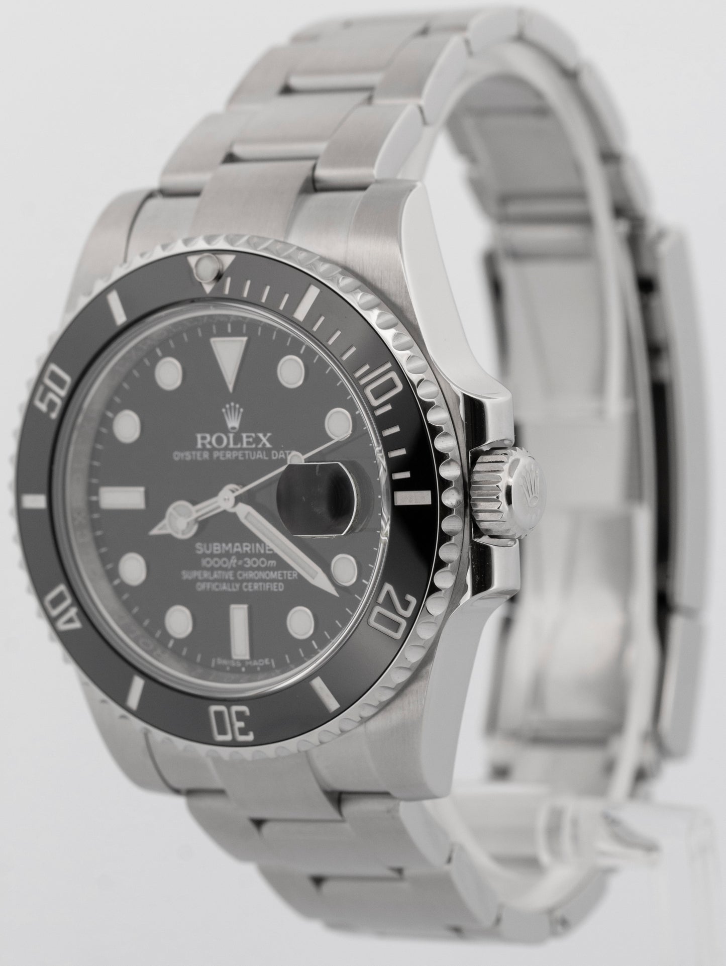 2018 PAPERS Rolex Submariner Date BLACK Stainless Steel 40mm 116610 LN Watch BOX