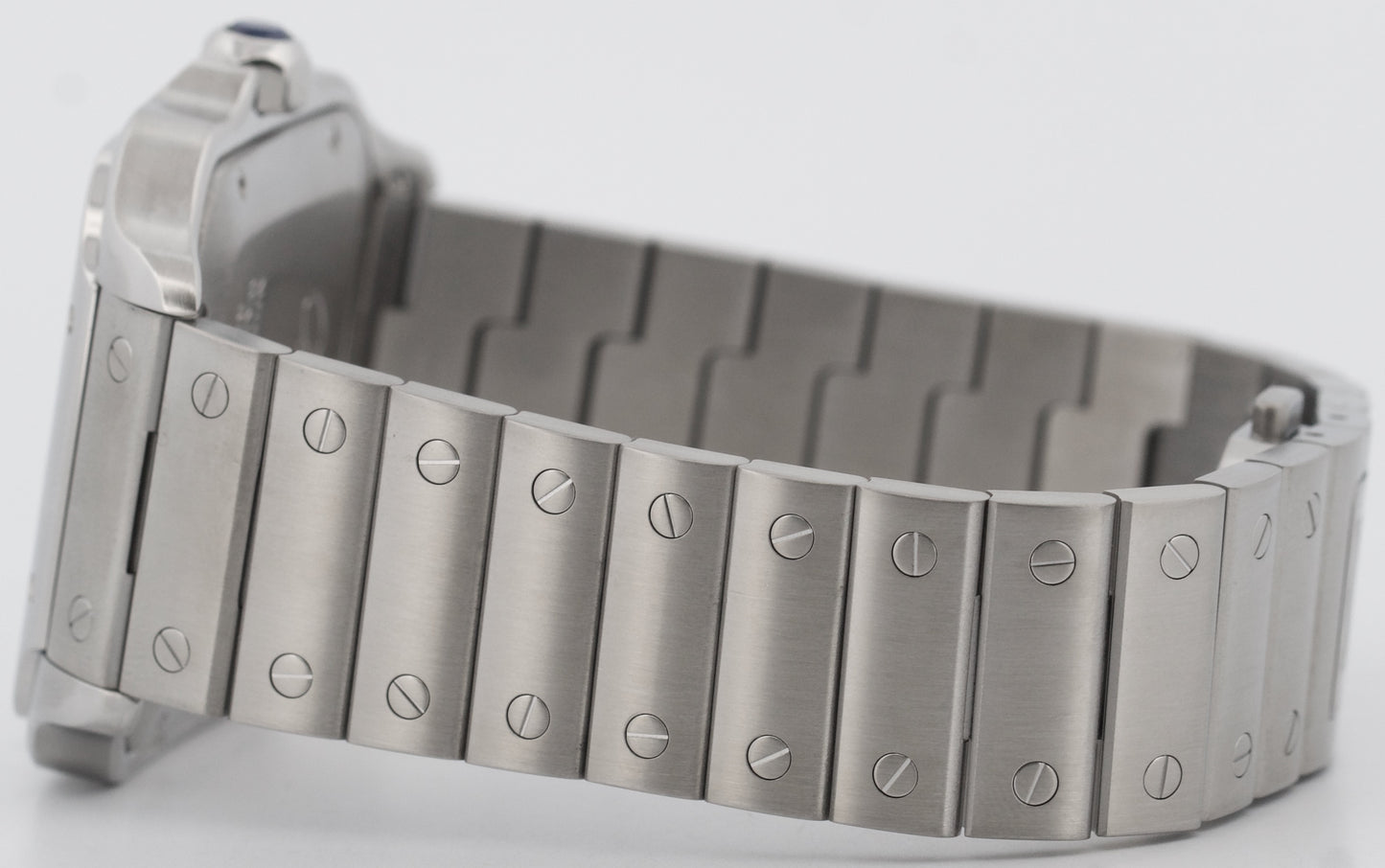 Cartier Santos 39.8mm WHITE ROMAN Automatic Stainless Steel 4072 WSSA0018 Watch