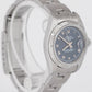 PAPERS Rolex Oyster Perpetual Date BLUE 26mm Engine-Turned Steel Watch 69190 BOX