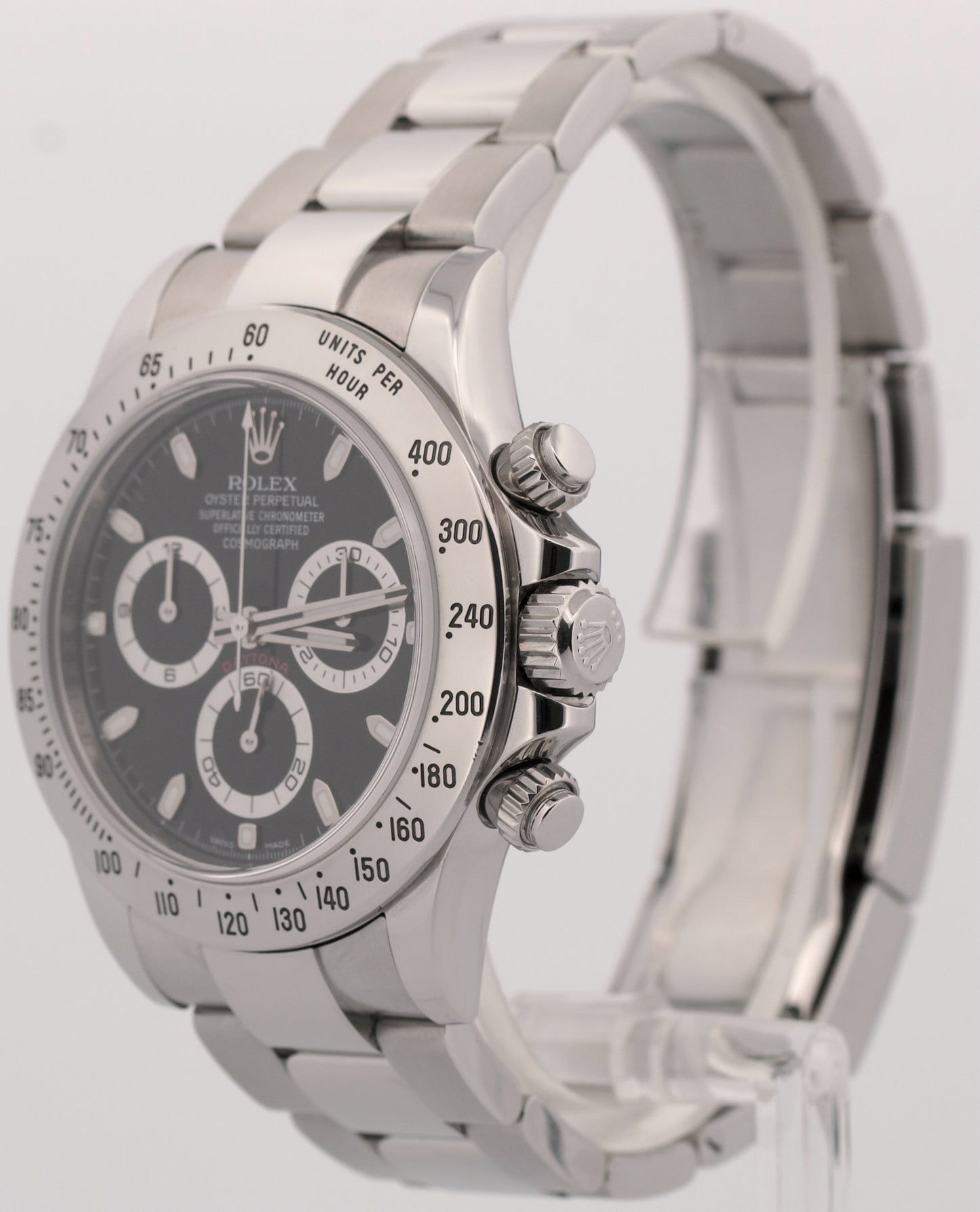Rolex Daytona Cosmograph BLACK Stainless Steel RANDOM SERIAL 40mm 116520 Watch