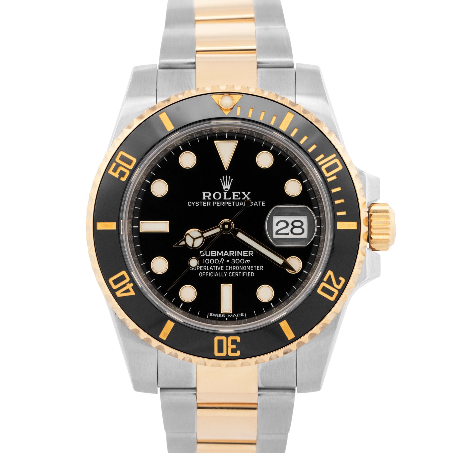 2020 NEW CARD Rolex Submariner BLACK 40mm Ceramic Gold Two-Tone 116613 LN BOX