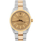 Rolex Oyster Perpetual 34mm Two-Tone Champagne Gold Steel Fluted Watch 1005