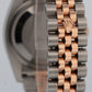 Rolex DateJust 36mm BLUE Two-Tone 18K Rose Gold Steel Jubilee 116231 Watch