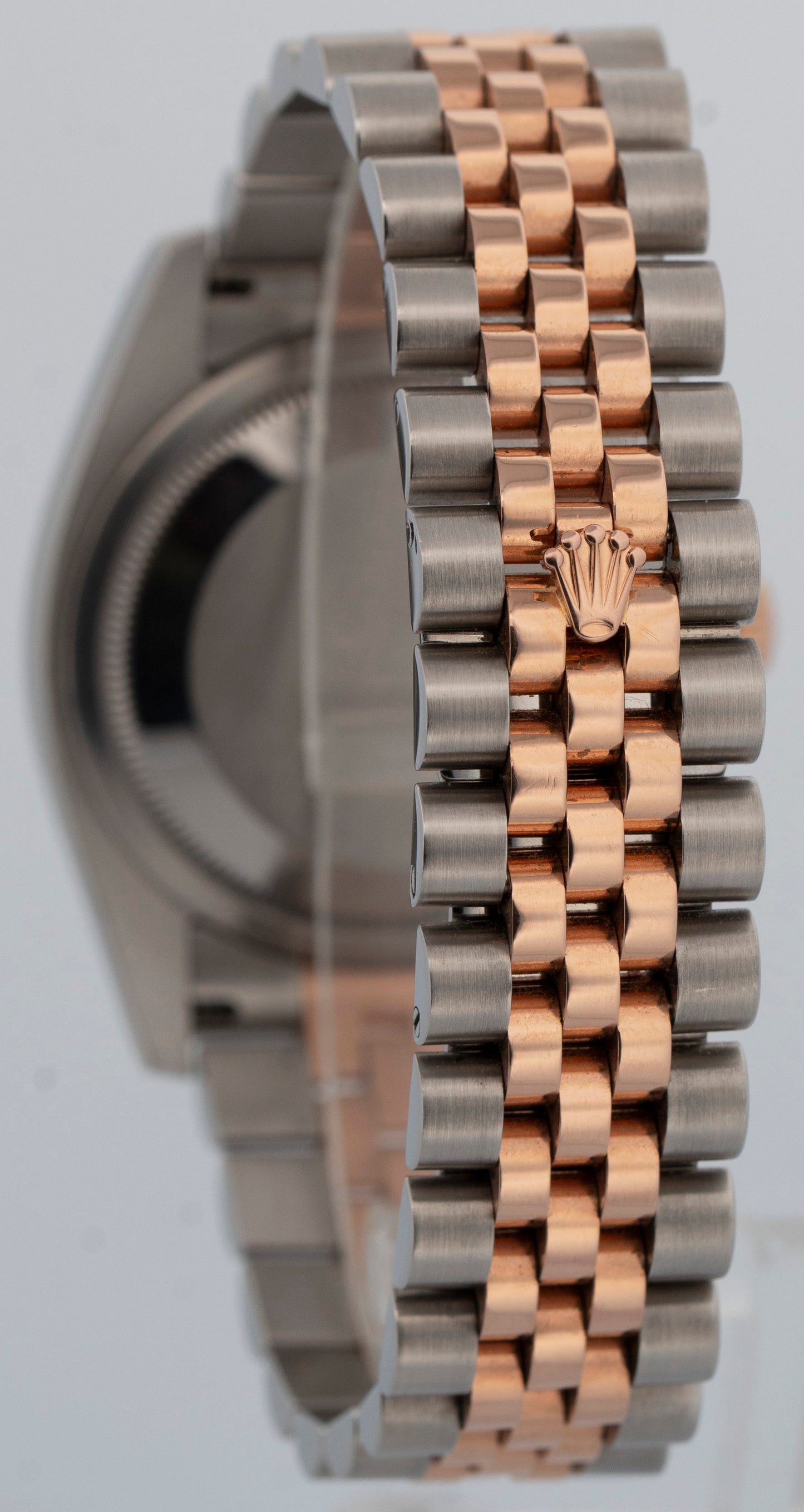 Rolex DateJust 36mm BLUE Two-Tone 18K Rose Gold Steel Jubilee 116231 Watch