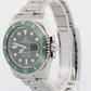 2015 PAPERS Rolex Submariner Date HULK GREEN Steel 40mm 116610 LV Watch BOX