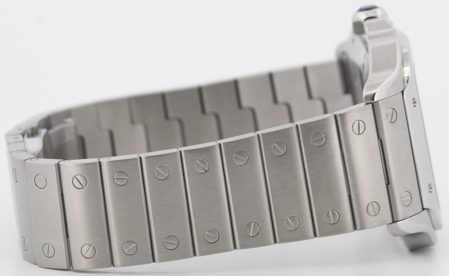 Cartier Santos 39.8mm WHITE ROMAN Automatic Stainless Steel 4072 WSSA0018 Watch