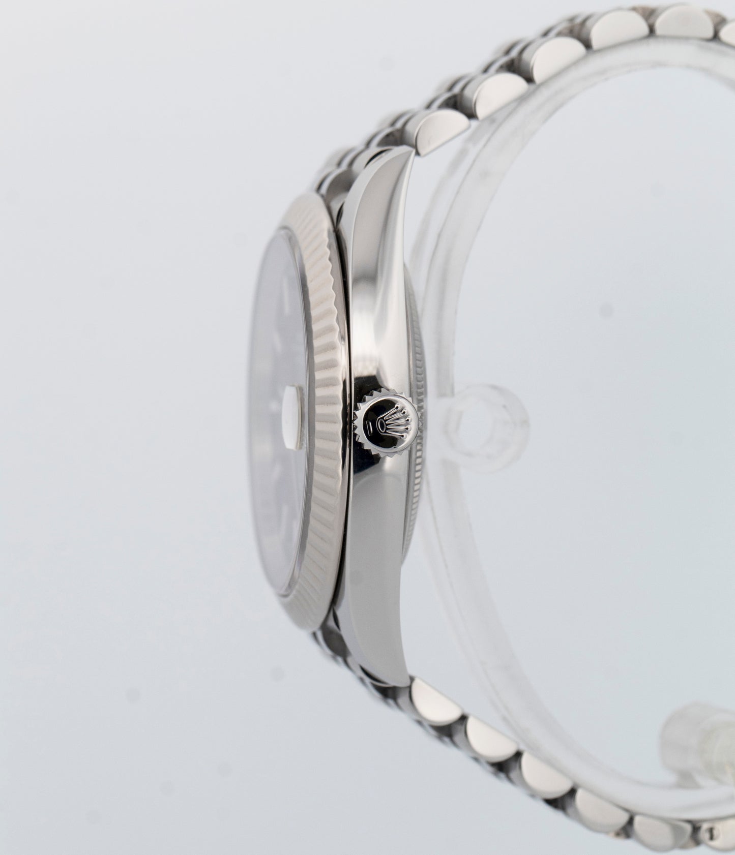 PAPERS Rolex DateJust 41 Black 18K Gold Steel Fluted JUBILEE 41mm 126334 BOX