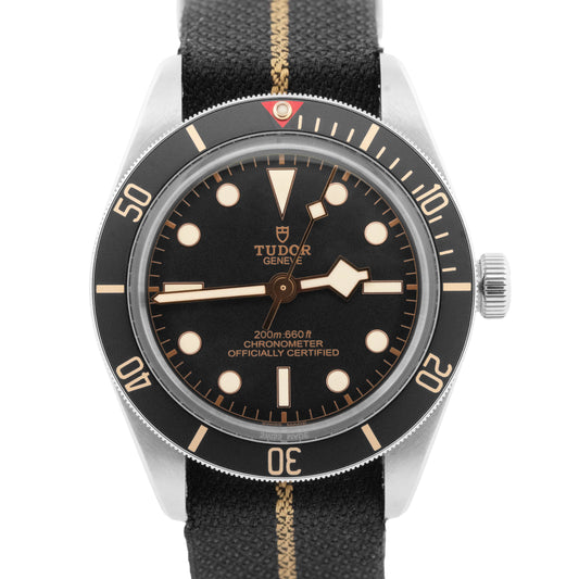 PAPERS Tudor Black Bay 58 Black Steel Nato Strap 39mm Automatic Watch 79030N BOX
