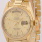 VINTAGE 1978 Rolex Day-Date President CHAMPAGNE 36mm 18K Yellow Gold Watch 18038