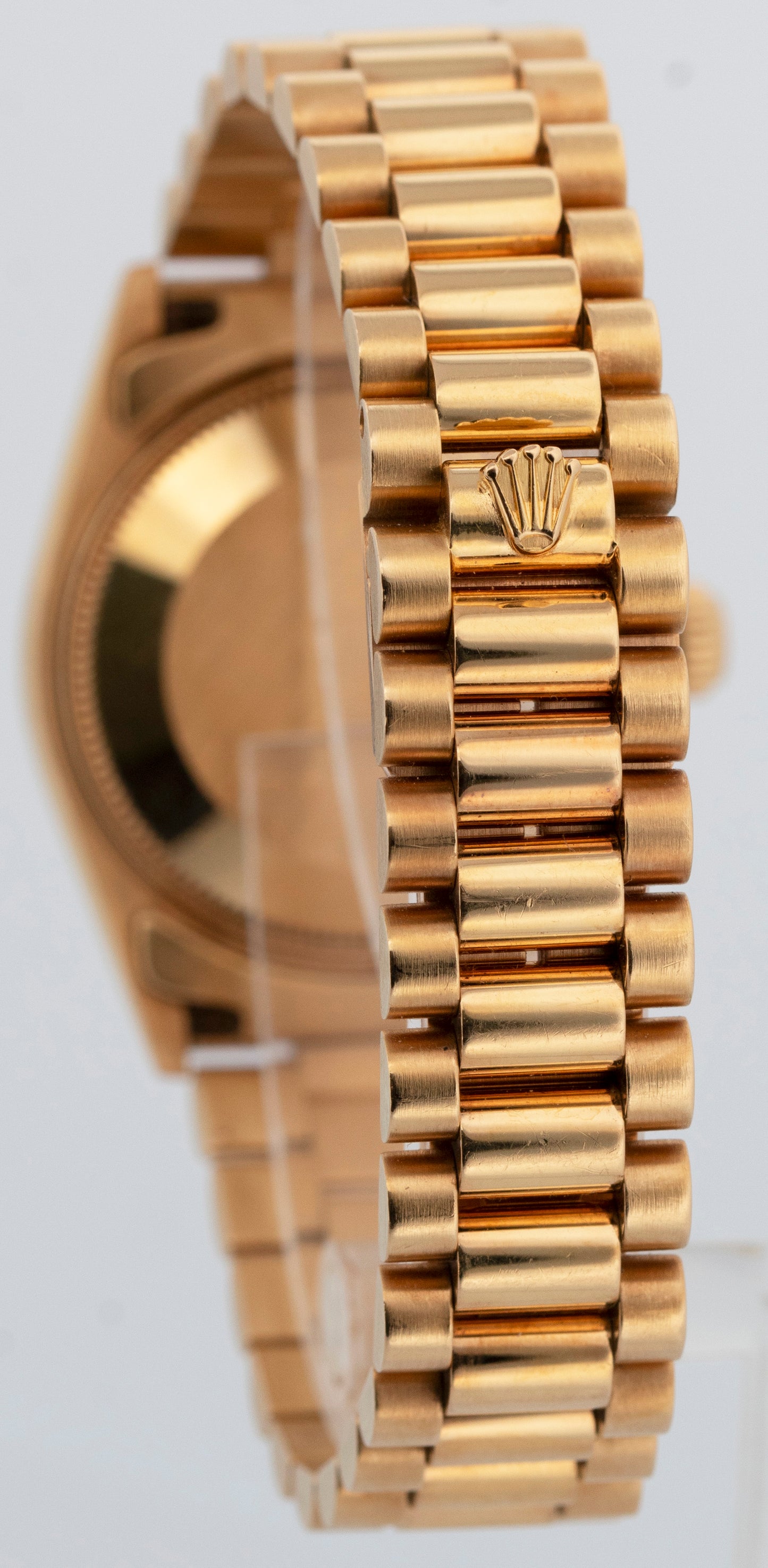 PAPERS Rolex DateJust President 31mm Champagne 18K Yellow Gold 68278 Watch BOX