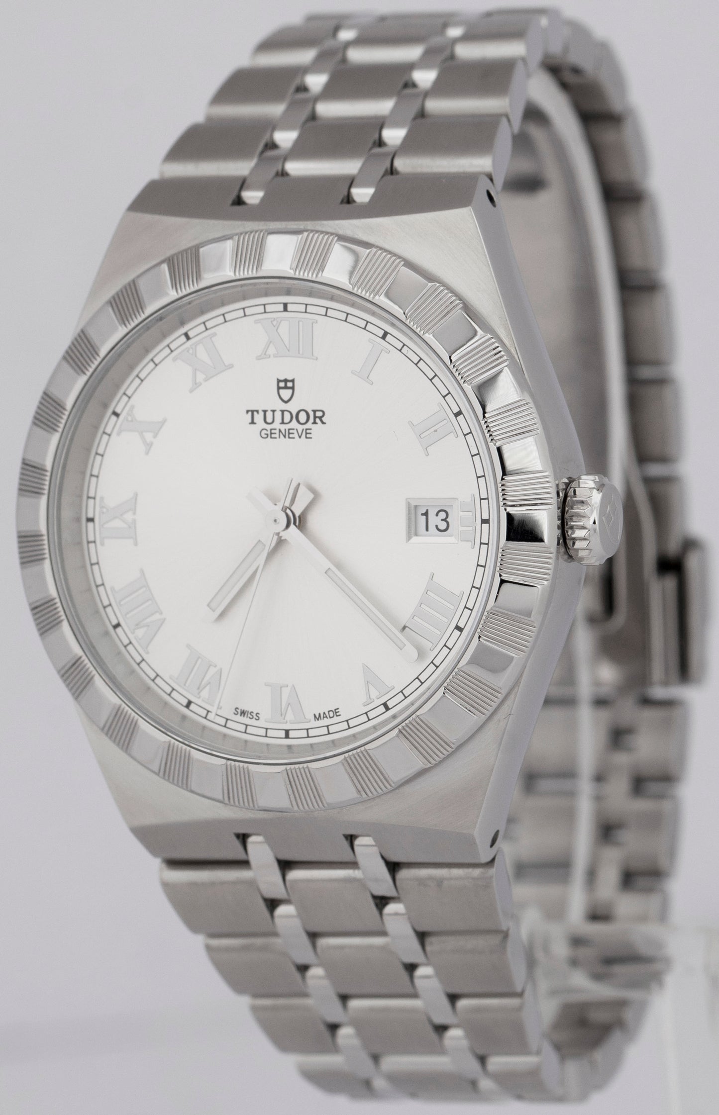 2023 MINT PAPERS Tudor Royal 38mm Silver Automatic Steel Date Watch 28500 BOX