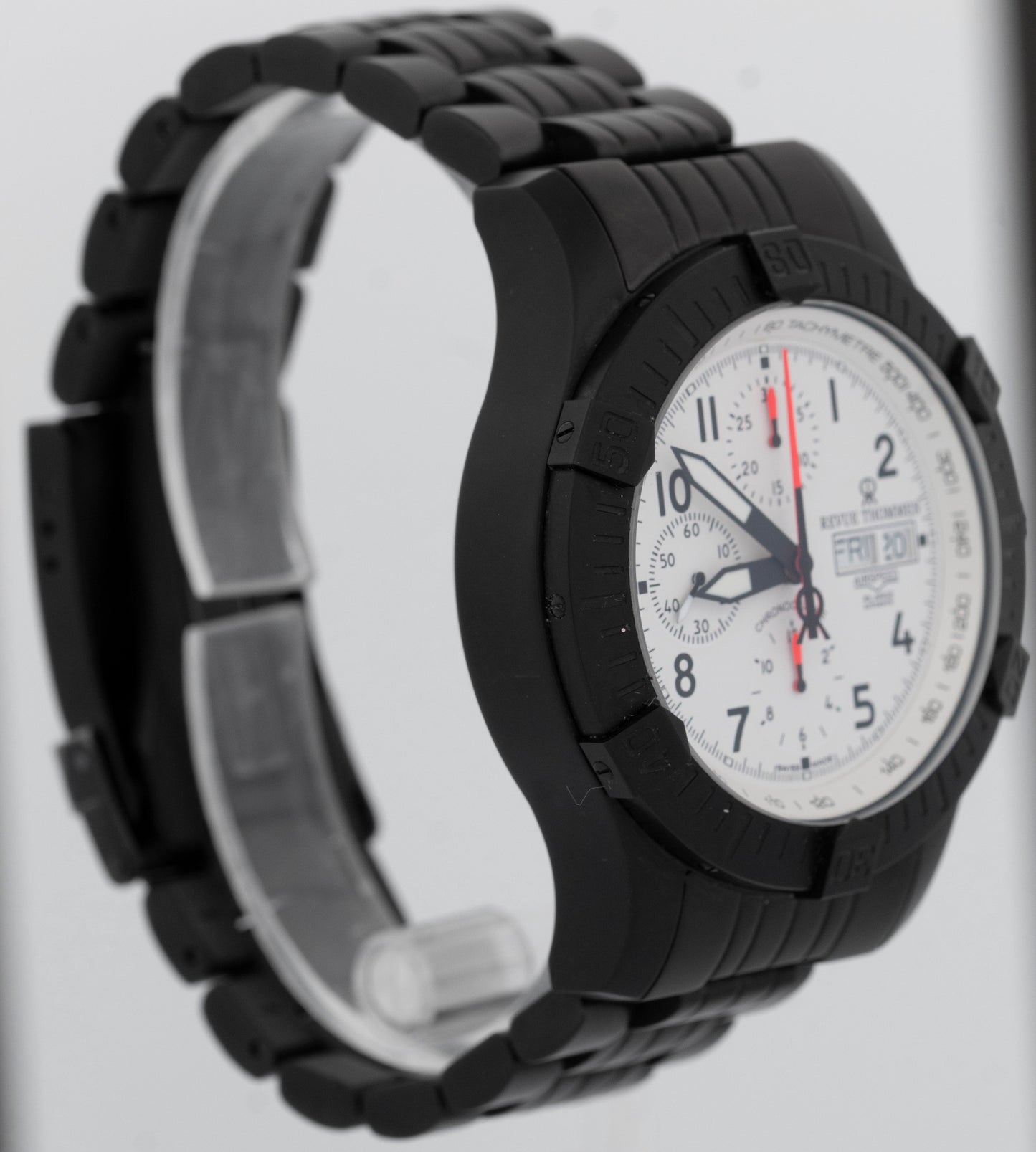 Revue Thommen Air Speed XL Automatic Black 43mm PVD Steel Watch 16071.6173