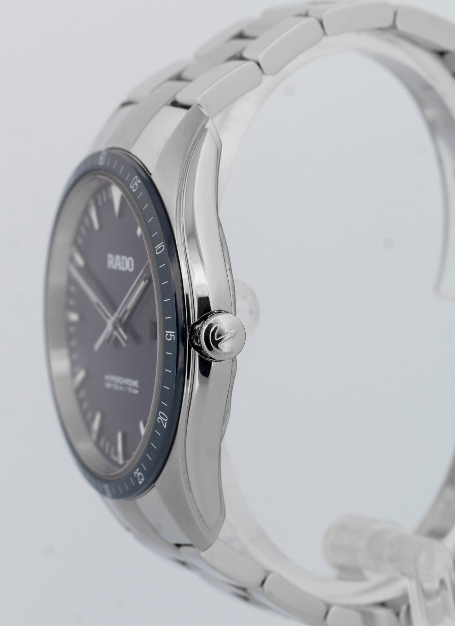 PAPERS Rado Hyperchrome Blue Stainless Steel 45mm R32502203 Watch 073.0502.3 BOX