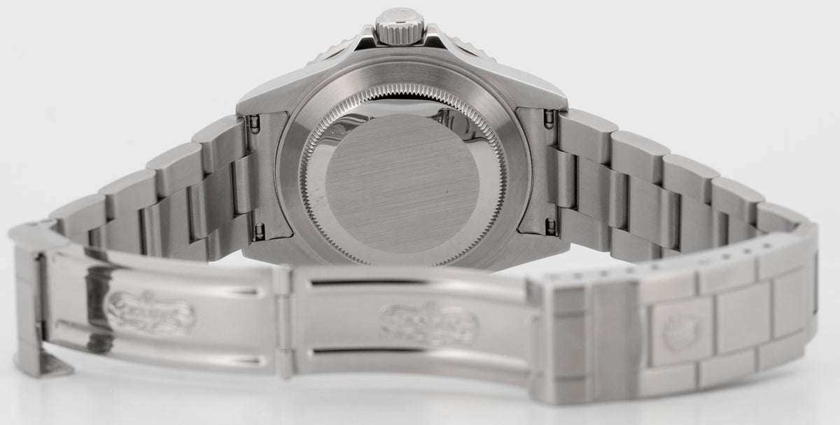 Rolex Submariner Date 16610 Black Rehaut Stainless Steel 40mm Oyster Watch Box