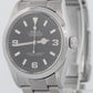 MINT Rolex Explorer I Black 36mm 3-6-9 Stainless Steel Automatic Watch 114270