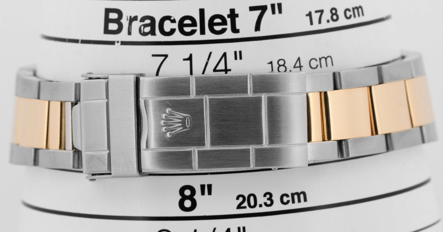 Rolex Submariner Date 18K Yellow Gold Black Stainless Steel 40mm 16803 Watch