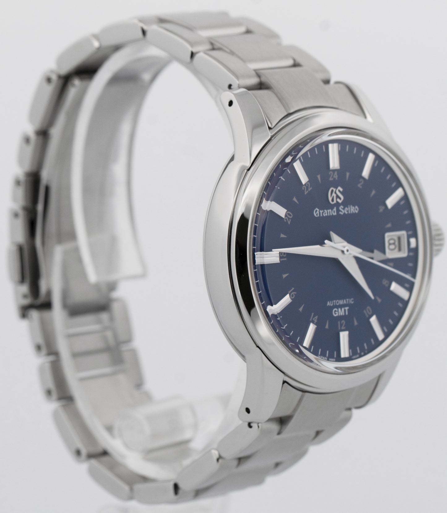 MINT PAPERS Grand Seiko Sport GMT 39.5mm Blue HODINKEE Steel Watch SBGM239 BOX