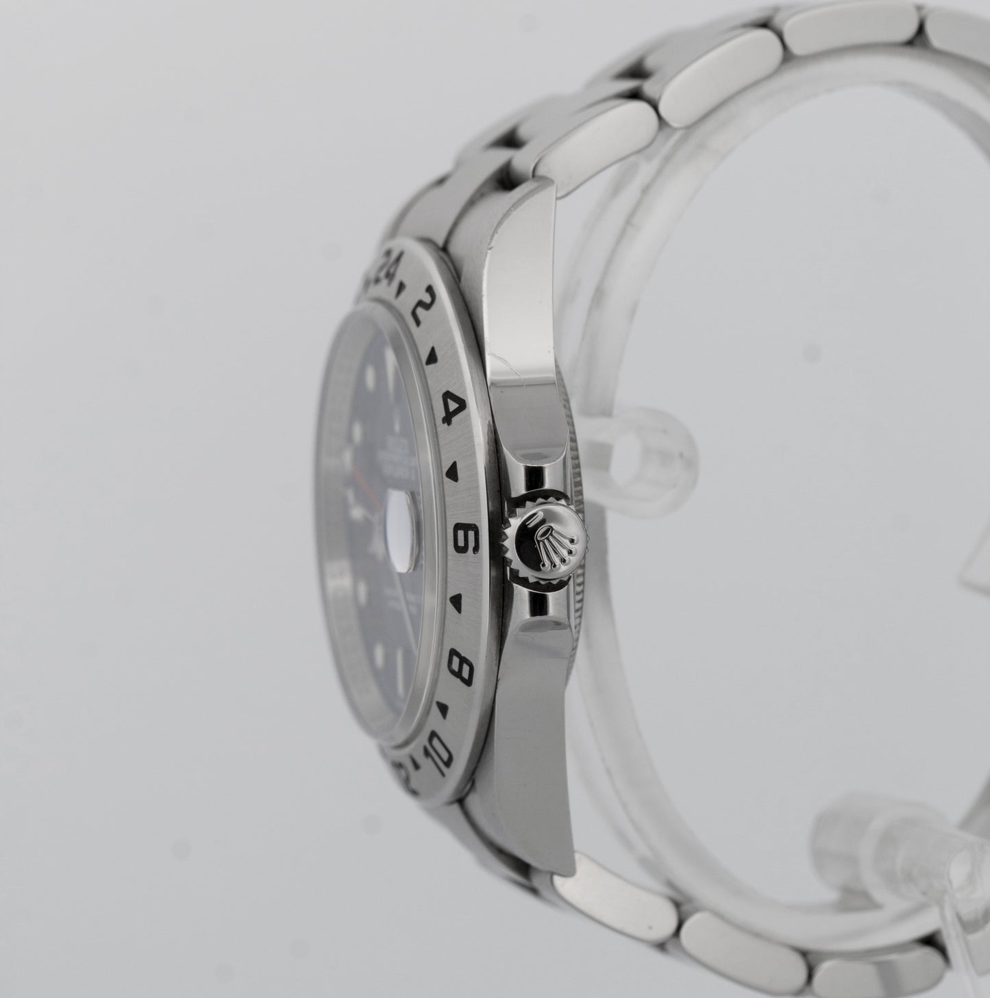 2015 UNPOLISHED PAPERS Rolex Explorer II 40mm 3186 BLACK REHAUT 16570 Watch BOX